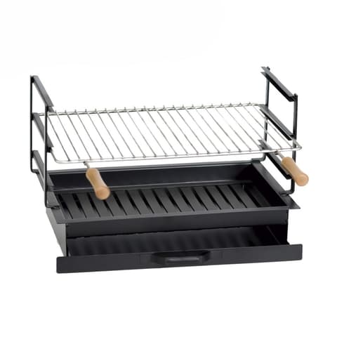 GRELHADOR CHURRASQ. EMBUTIR G1A 60x35+GRELHA+GAVETA