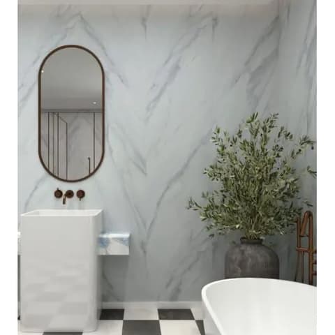 PAINEL DECOR SPC STONE 2800x600x4.5mm CALACATA BR MATE