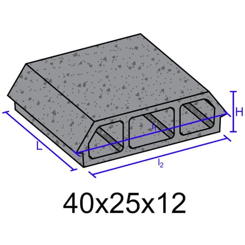 ABOBADILHA LECA 40x25x12