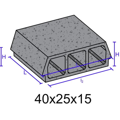 ABOBADILHA LECA 40x25x15
