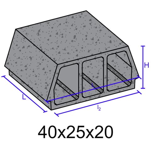 ABOBADILHA LECA 40x25x20