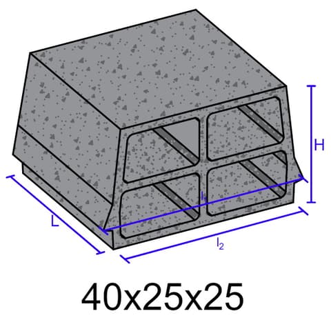 ABOBADILHA LECA 40x25x25