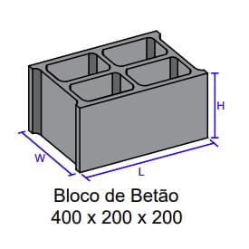 BLOCO BETAO 40x20x20
