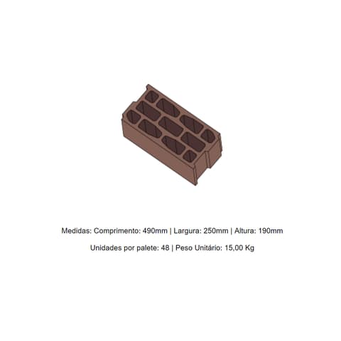 BLOCO TERMICO 50x20x25