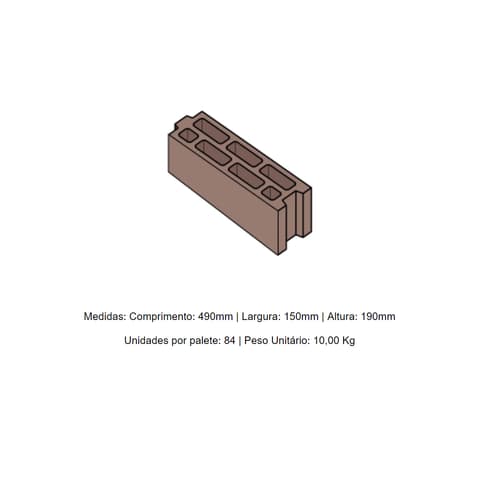 BLOCO TERMICO 50x20x15