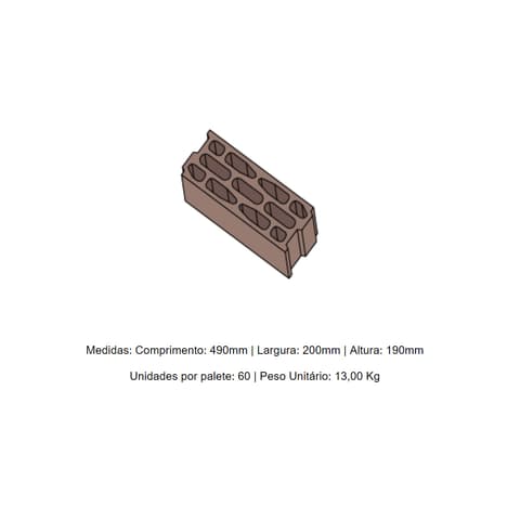 BLOCO TERMICO 50x20x20