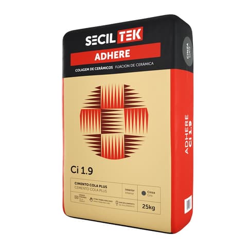 CIMENTO COLA ADHERE Ci 1.9 (GRES) CINZA 25Kg