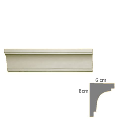 MOLDURA GESSO Nº 16 6x8 R100  5010