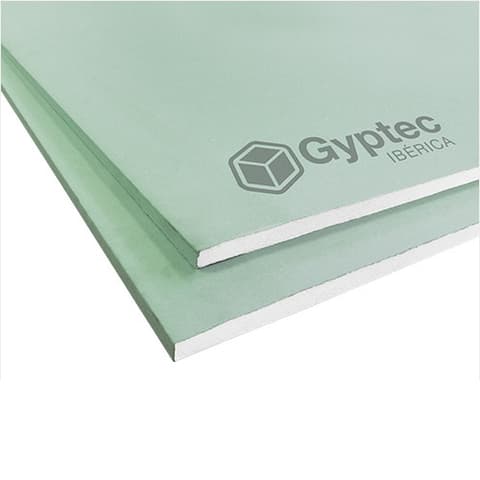 PLACA GYPTEC HIDROFUGA BA13 1.2x2.5mt = 3m²