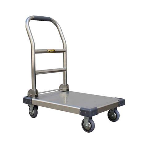 CARRO ARMAZEM AYERBE C/PLATAFORMA 300KG INOX ***