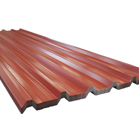 CHAPA LACADA COBERTURA IRMA P1C Larg 1.075 RAL 3009 Verm.