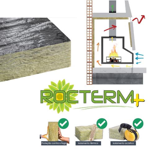 LA ROCHA PAINEL ALUMINIO P/Chamine 100x60x3cm