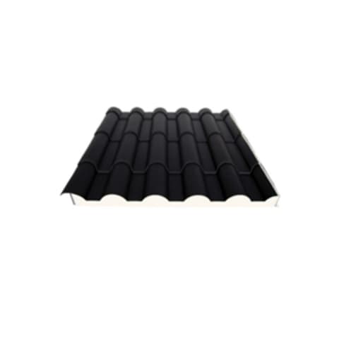 PAINEL COBERTURA ISOTER IMITAÇAO TELHA 40 PRETO *