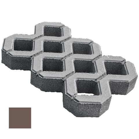 PAVE GRELHA ENRELVAMENTO H10cm 60x40 CASTANHA