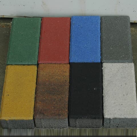 PAVE RECTANGULAR 20x10x06cm Branco/ Preto/ Vermelho