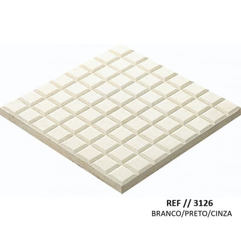 MA 3126-M26 MOSAICO TABLETE 64c PRETO 30x30x2.6