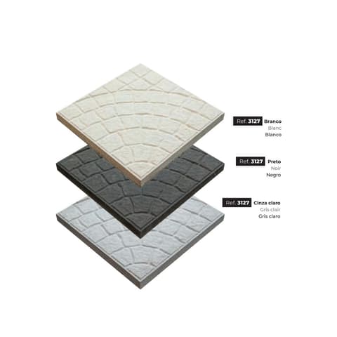 MA 3127-M26 MOSAICO ROSETA CINZA 30x30x2.6