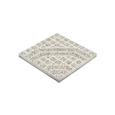 MA 4202-M30 MOSAICO RELEVO POLIDO BRANCO 40x40x3