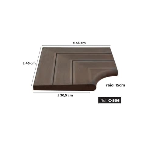 MA CANTO PISCINA CONCAVO 30cm DECK C-506 45x30