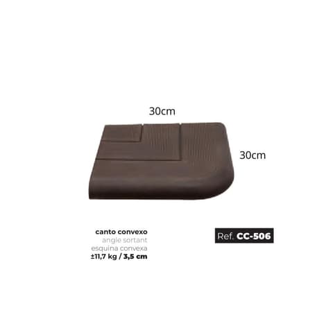 MA CANTO PISCINA CONVEXO 30cm DECK CC-506 30x30