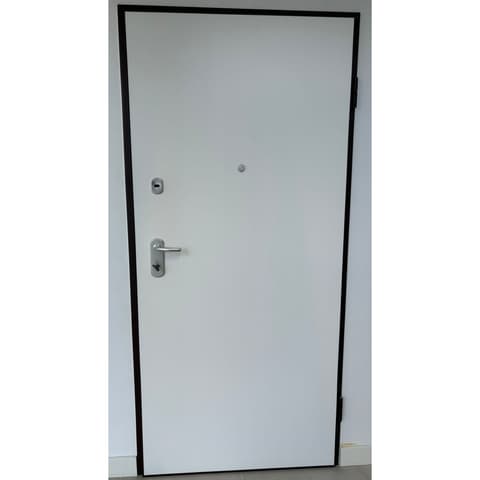 PORTA SEGURANÇA C/PAINEL BRANCO 900x2040 ESQ