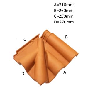 CANTO TELHADO MINI 2pçs