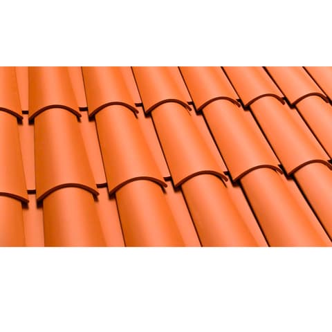 TELHA CURVA MOURISCA NATURAL VERMELHA 45x17