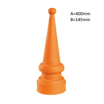 PIRAMIDE BARRO MEDIA 40cm CONICA