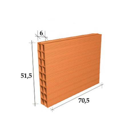 TIJOLO MEGABRICK GRANDE DUPLO 70.5x51.5x 6cm
