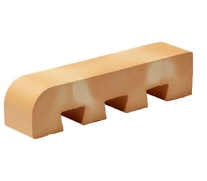 TIJOLO REFRAT.MANCHADO 22x5x5 C/GARRAS BOLEADO