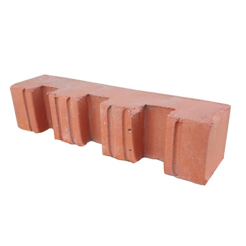 TIJOLO REFRAT.VERMELHO 22x5x5 C/GARRAS