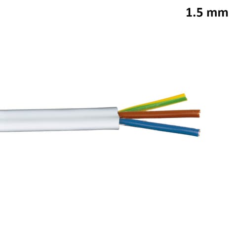 CABO ELETRICO 3x1.5mm VV-FLEX. BRANCO