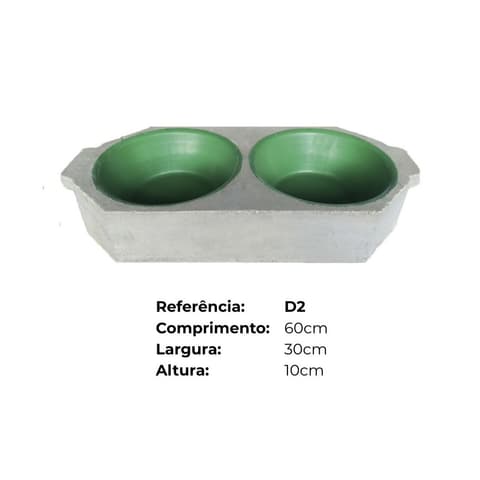 PIA BETAO C/BACIA DUPLA Nº2 60cm