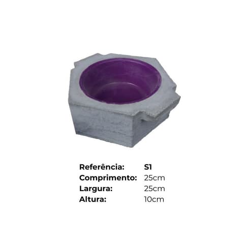 PIA BETAO C/BACIA SIMPLES Nº1 25cm