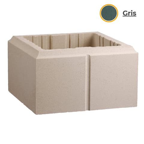 SAS PILAR LISO CINZA PIL-40G MI_30.8x32