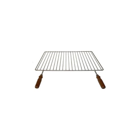 GRELHA CHURRASQ. SIMPLES INOX 60x40cm
