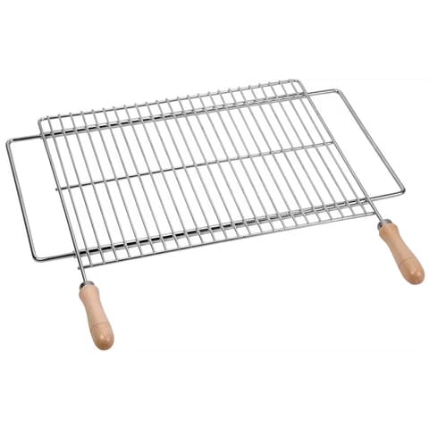 GRELHA CHURRASQ. TUBO EM V INOX 60x44cm