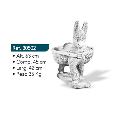 BURRO PEQ.C/2 CESTOS 30502