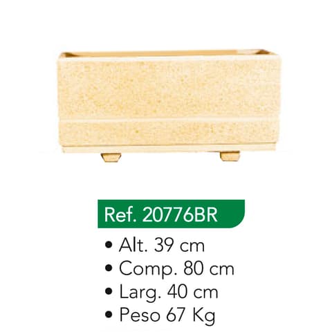 FLOREIRA LISA LARGA C/REBAIXE 80x40 20776BR