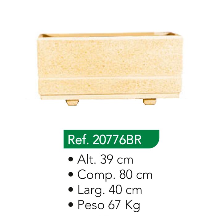 FLOREIRA LISA LARGA C/REBAIXE 80x40 20776BR