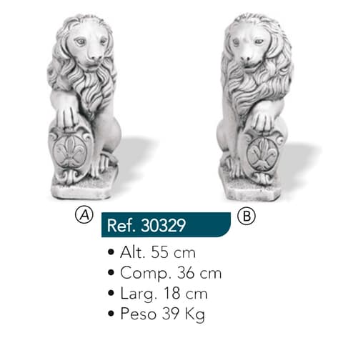 LEAO GRANDE C/ESCUDO 30329