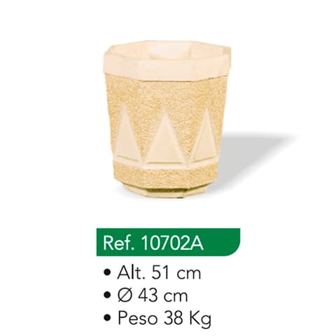 VASO OITO FACES GRANDE 10702A