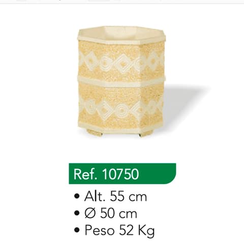 VASO OITO FACES CENTRO 10750