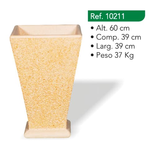 VASO QUADRADO ESTREITO GRANDE 10211