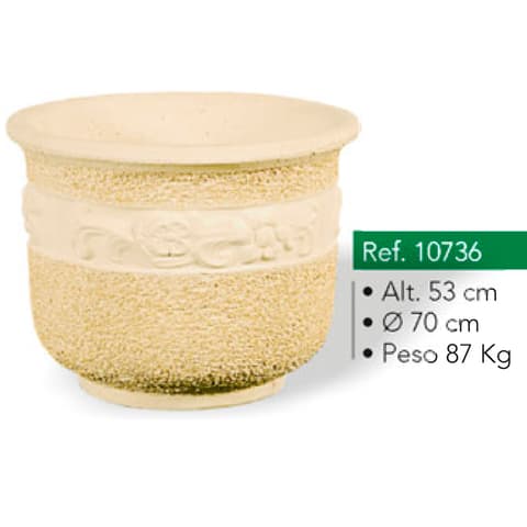 VASO REDONDO FLORES GIGANTE 10736