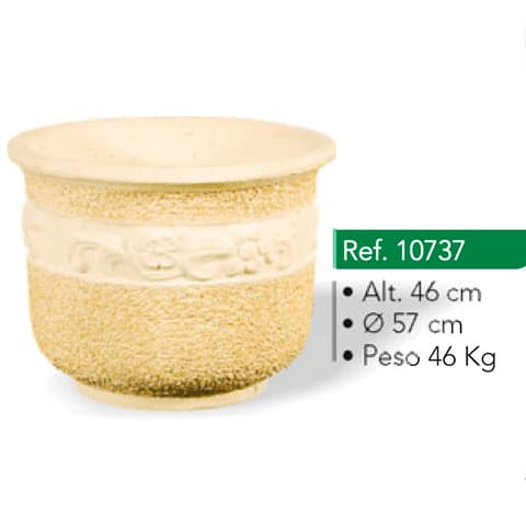 VASO REDONDO FLORES GRANDE 10737