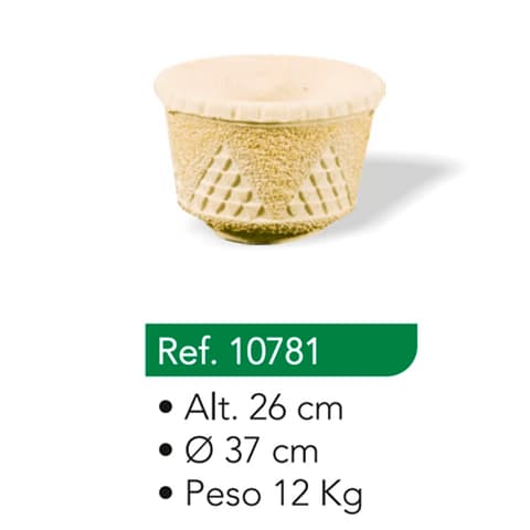 VASO REDONDO TRIANGULAR PEQUENO 10781
