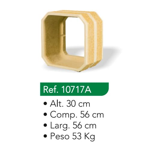 VASO SEMI-QUADRADO S/FUNDO 10717A