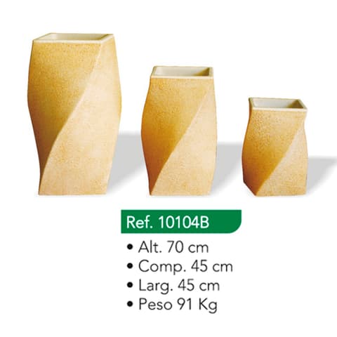 VASO TORCIDO BRITADO MEDIO 10104B