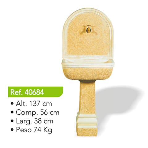 LAVATORIO LISO C/TORNEIRA 2pcs 40684